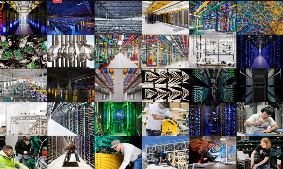 Inside the internet: Google gives unique look inside its vast data centres that power the online world  