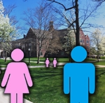 Do outnumbered men feel 'uncomfortable' on campus?