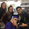 Student 'graduates' on the subway